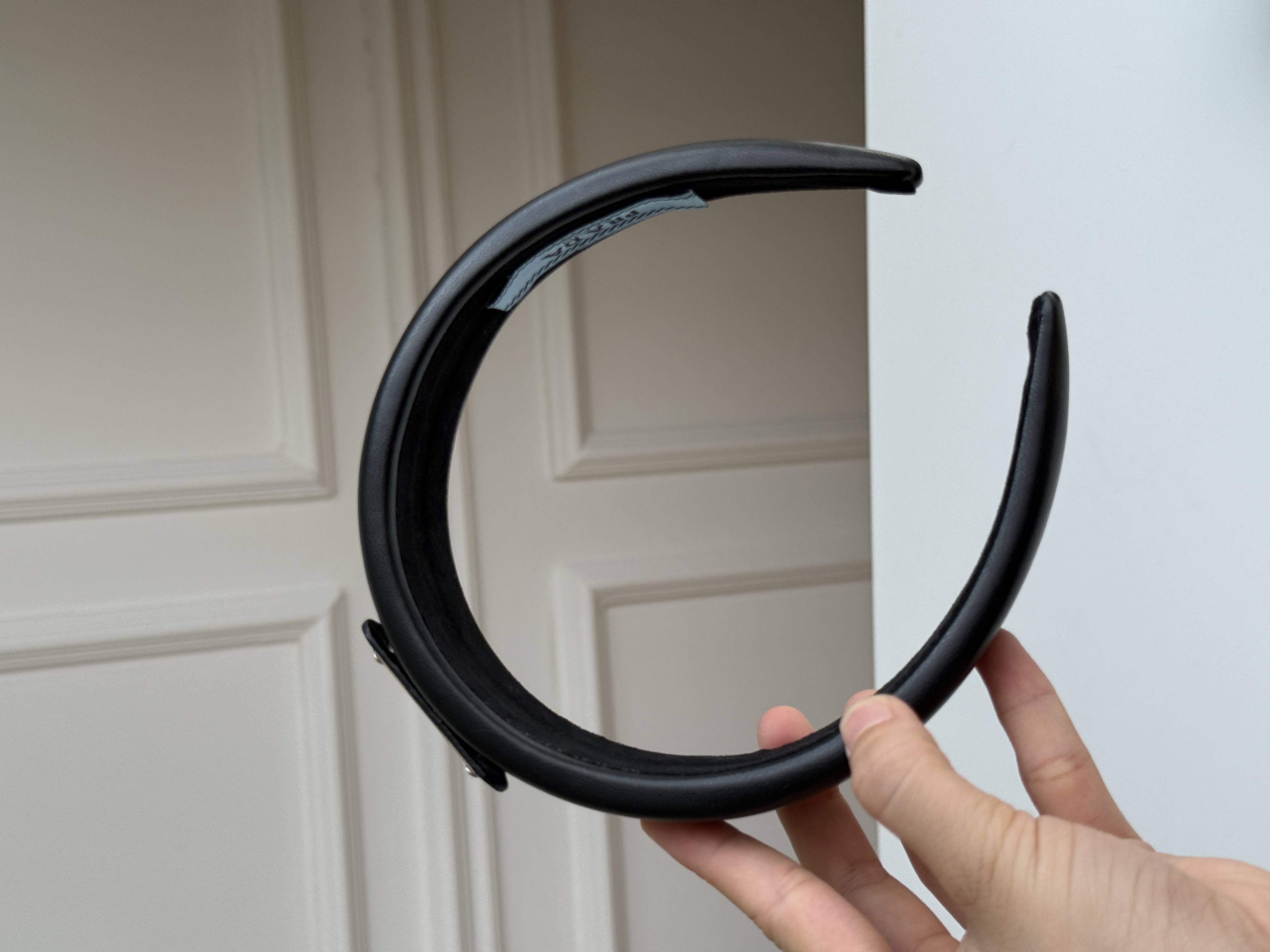 Prada Logo-plaque Leather Headband