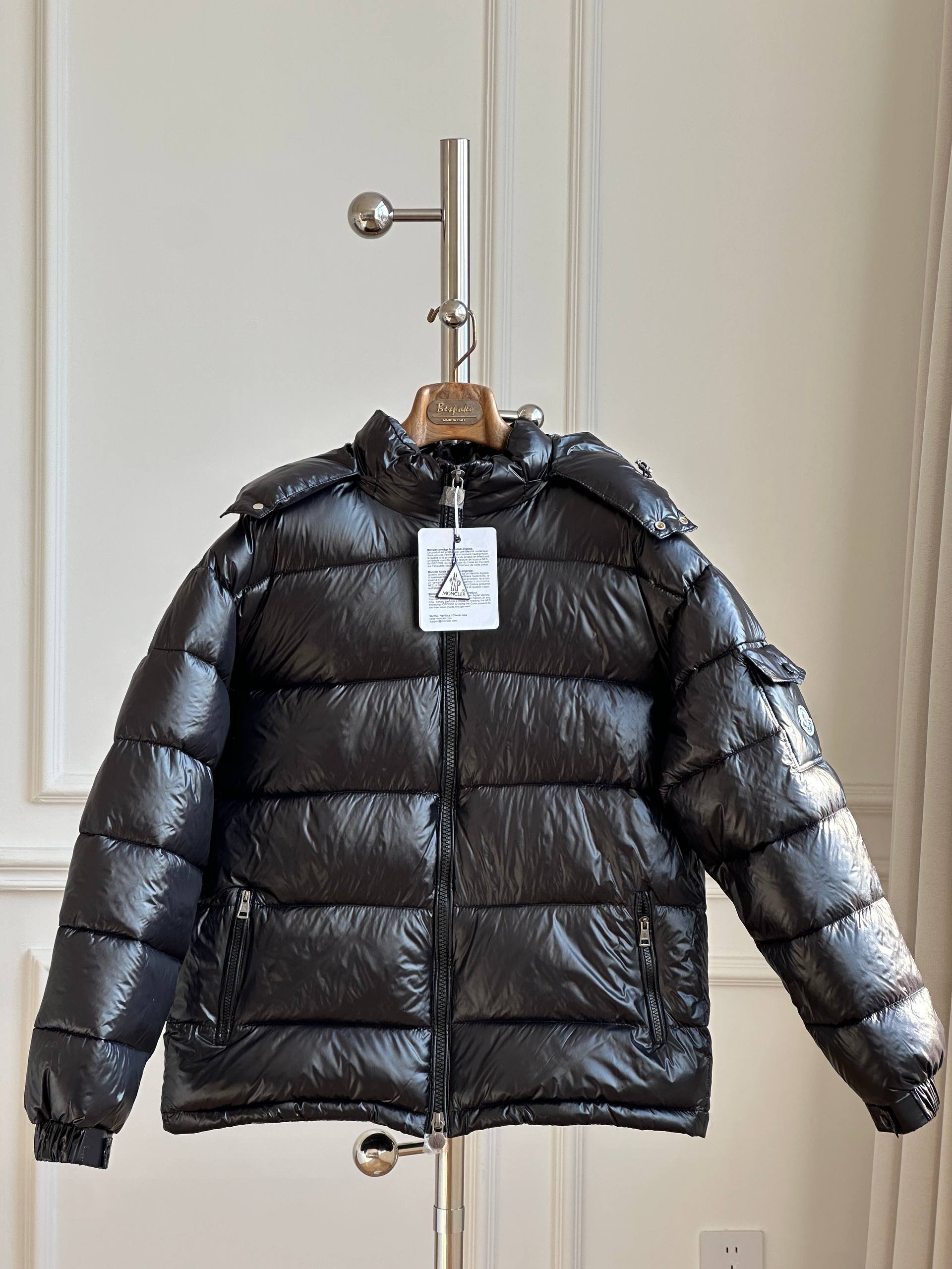Moncler Maya Hooded Short Down Jacket