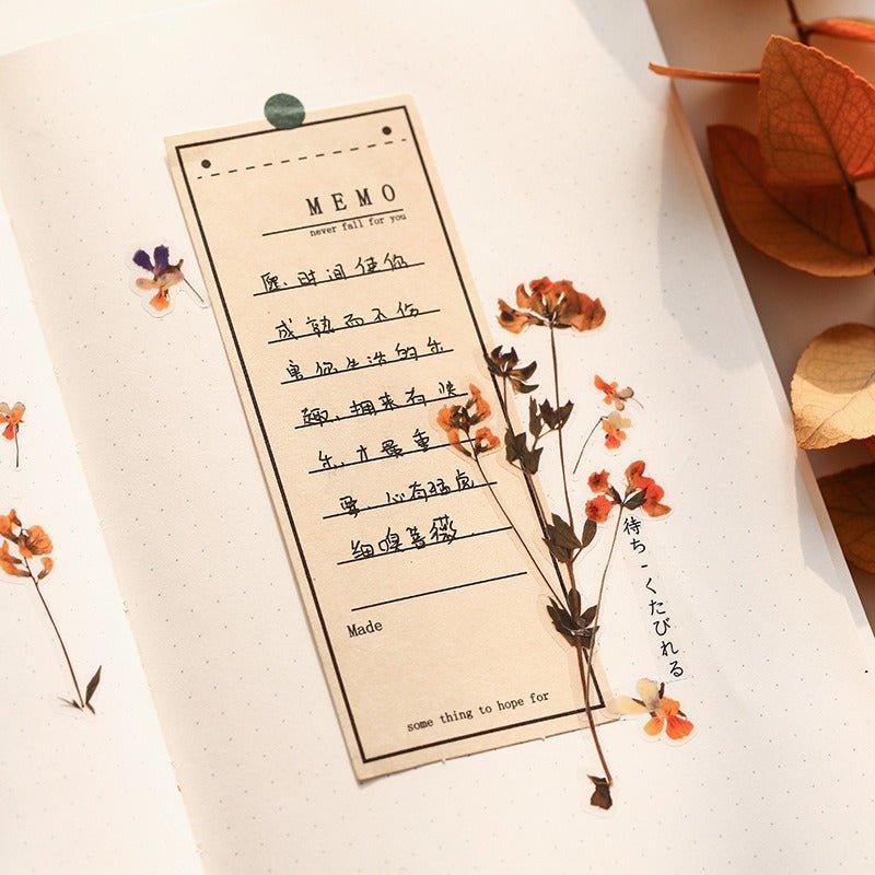 1017  PET Flat Stickers Flower Series