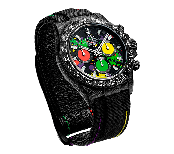 ROLEX Diw Daytona carbon motley 40mm oyster black【1:1 Replica】