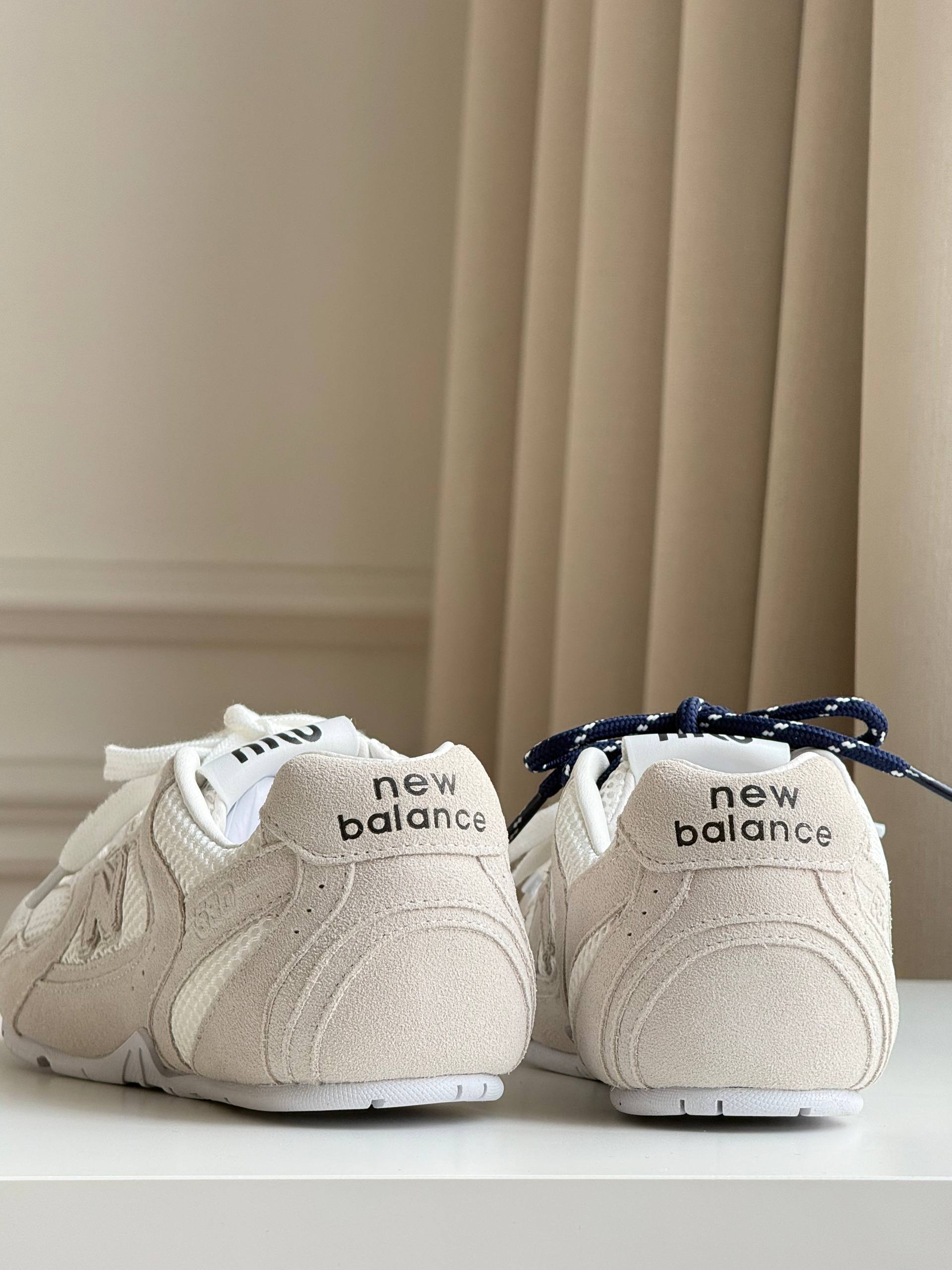New Balance 530 retro running shoes in beige with mesh splicing