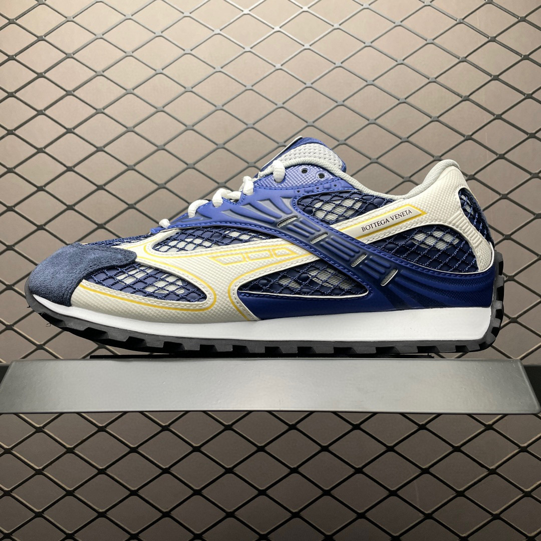 Bottega Veneta Orbit Runner Navy Shoes