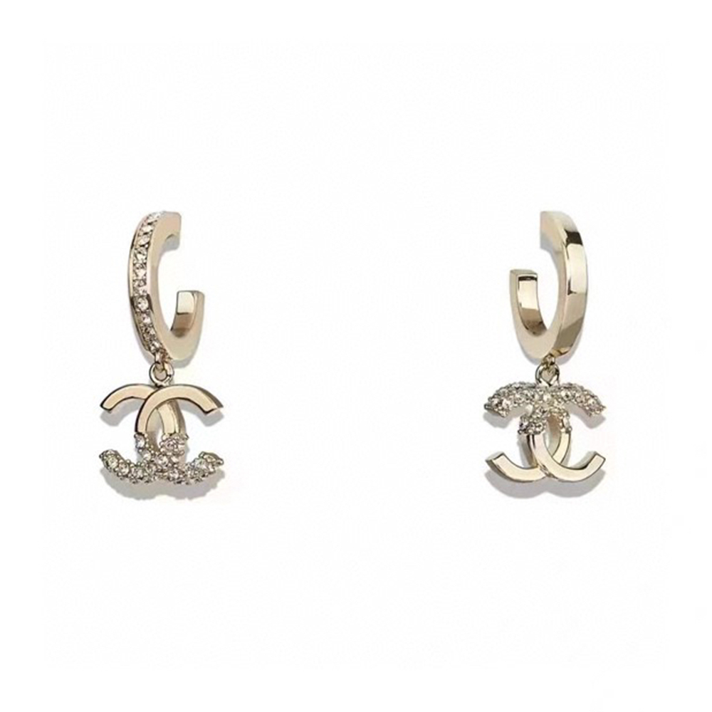 Chanel diamond earrings