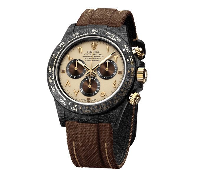 ROLEX Diw Daytona carbon desert eagle arabic 40mm oyster black【1:1 Replica】