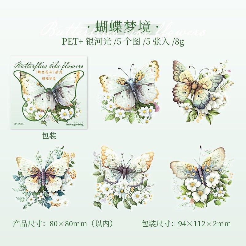1161 Sticker Pack Butterfly Bush Collection