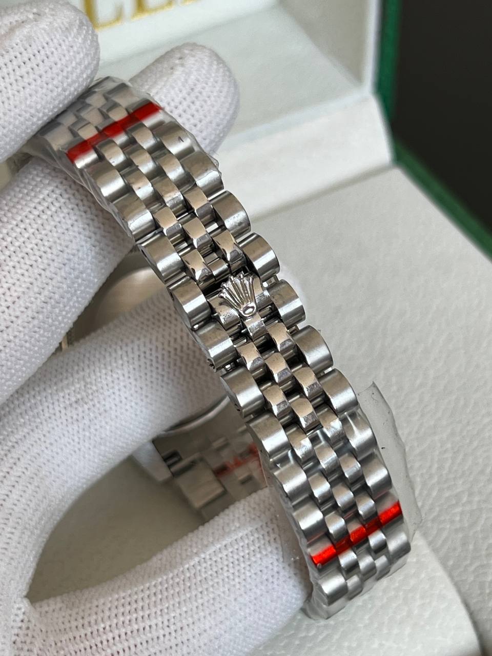 Rolex Datejust Mint Green Dial Jubilee Bracelet Fluted Bezel Automatic Watch