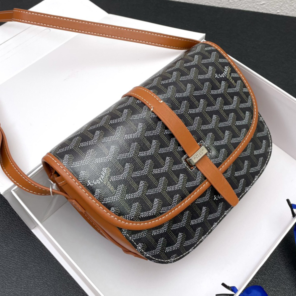 Goyard Belvedere Messenger Small Bag Black / Brown