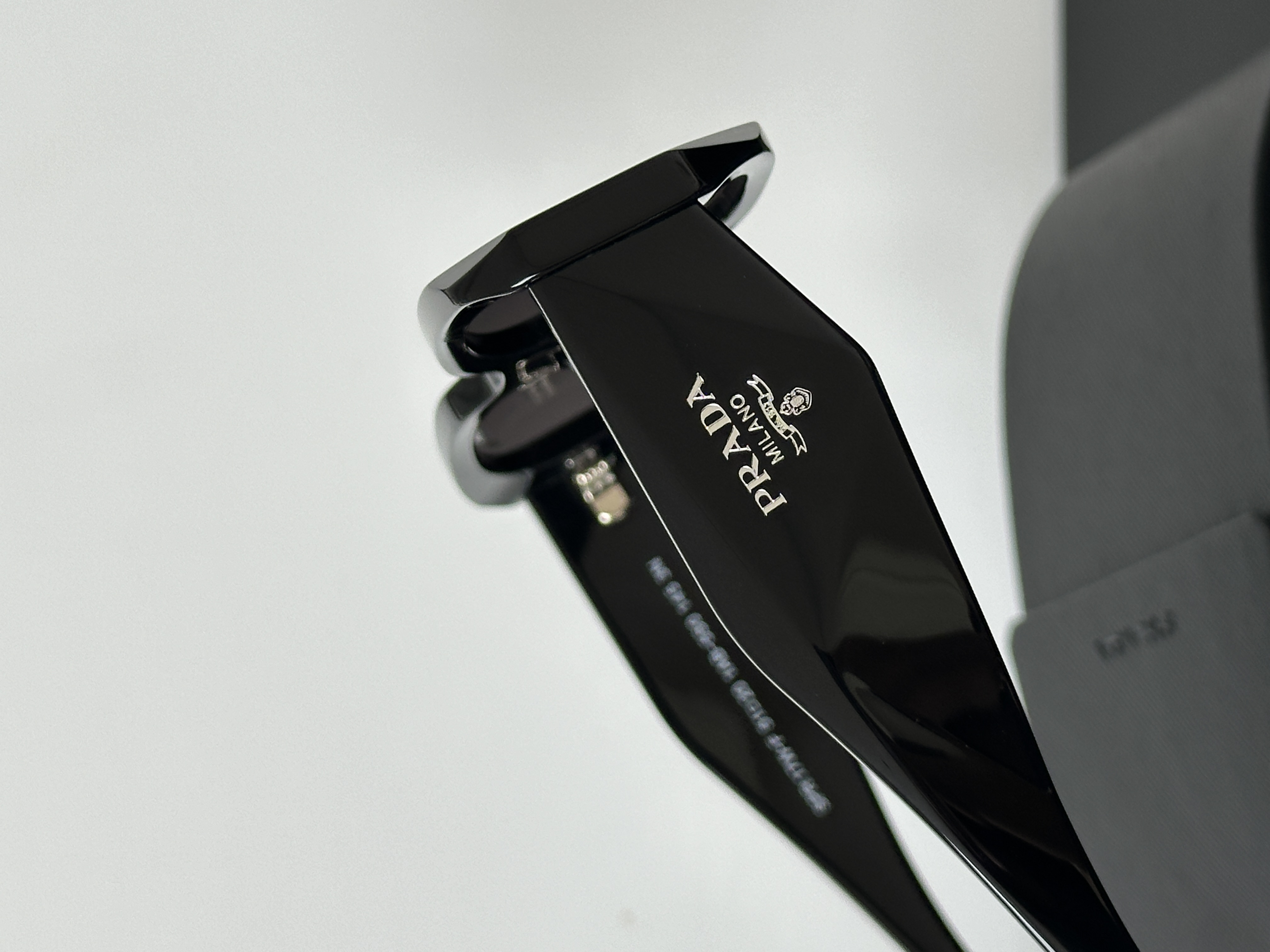 Prada Black Thick-Rimmed Rectangular Sunglasses