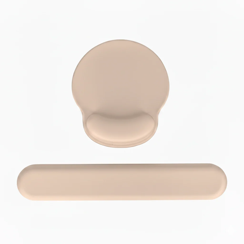 Tapis de souris ergonomique et coussin clavier 2-en-1
