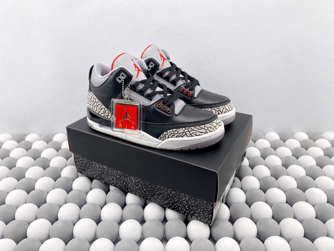 2024 Air Jordan 3 Retro Black X Deep Grey Color