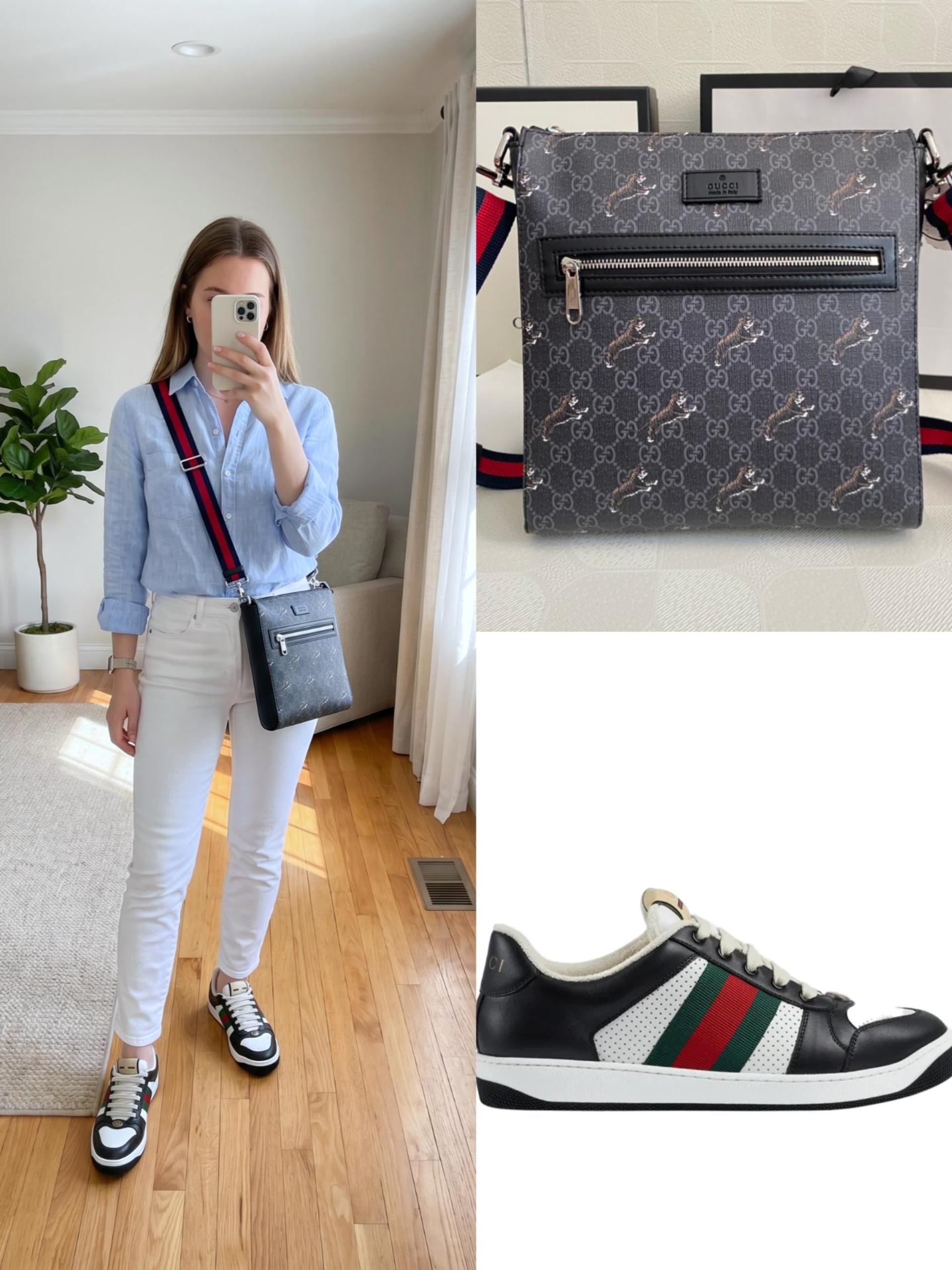 Gucci Shoes & Bag Set