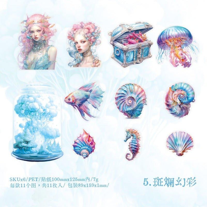 1150 Sticker Pack Deep Sea Shimmer Series