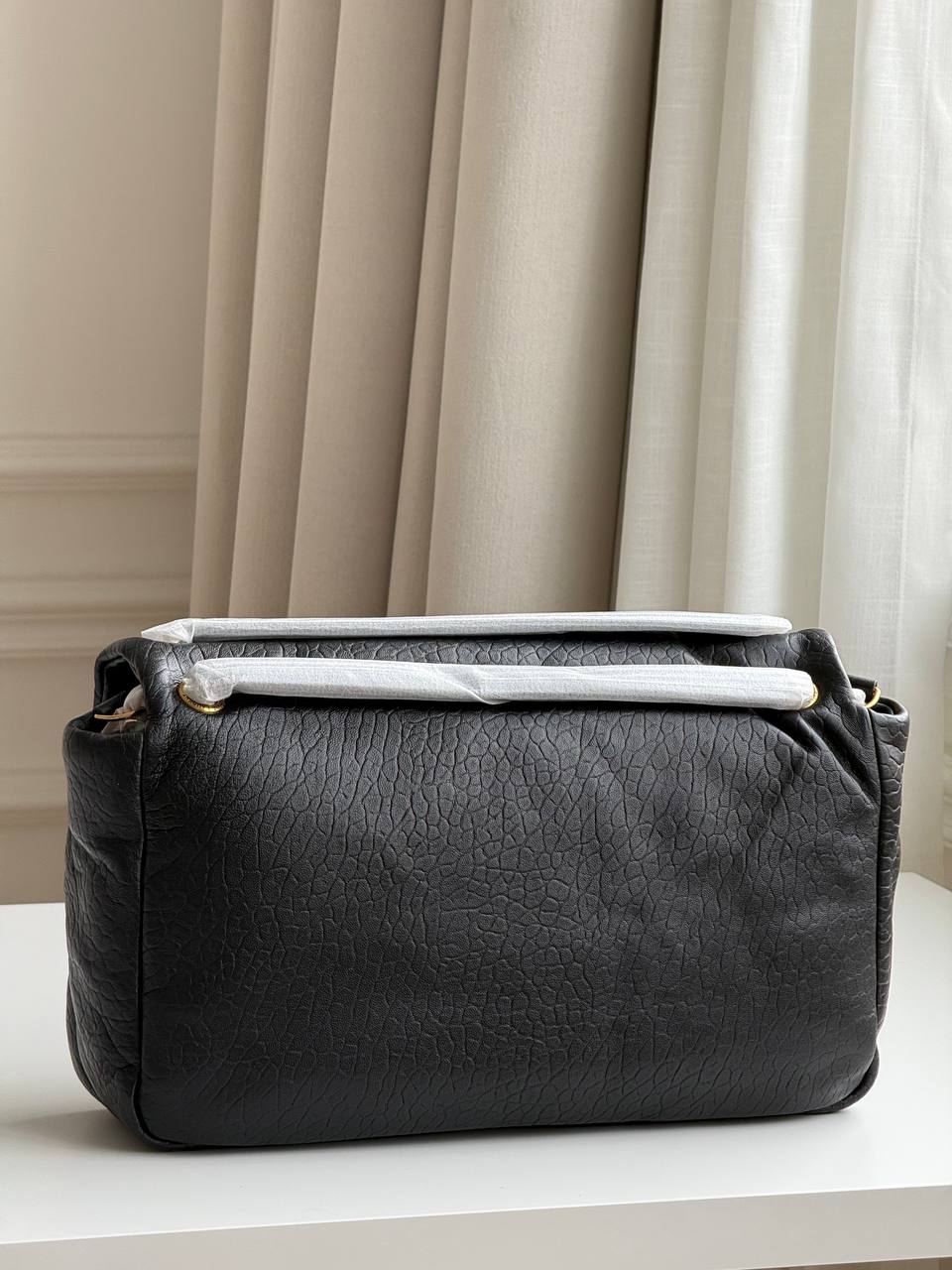 Saint Laurent Calypso Medium Padded Textured-Leather Shoulder Bag