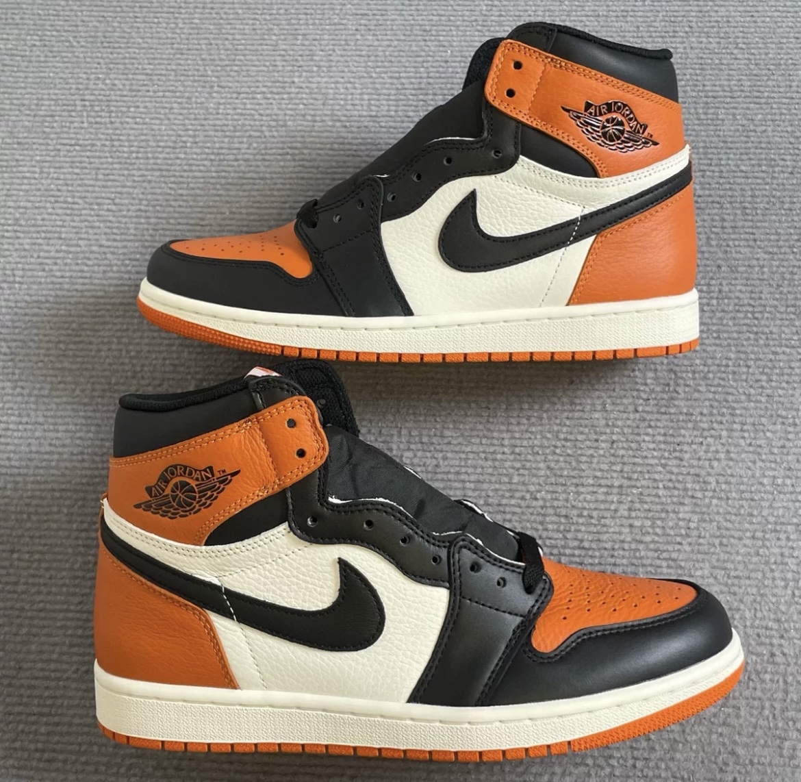 Air Jordan 1 High Black Orange Color