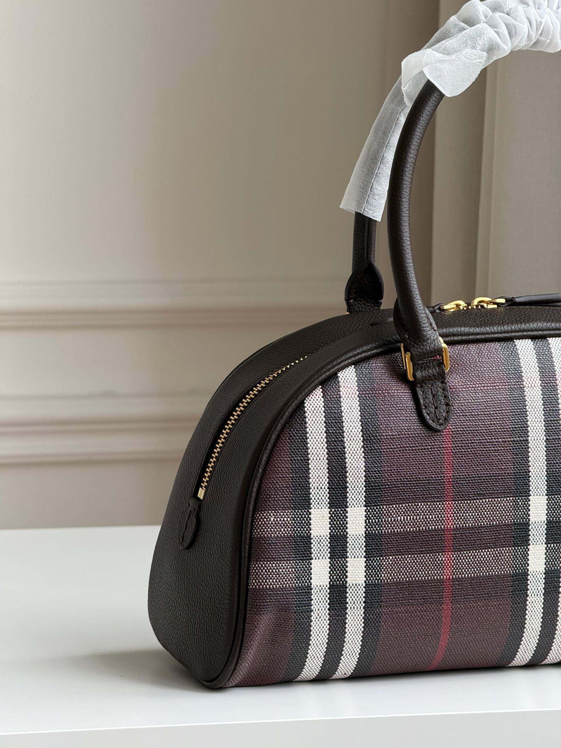 Burberry Highlands Check Bowling Bag