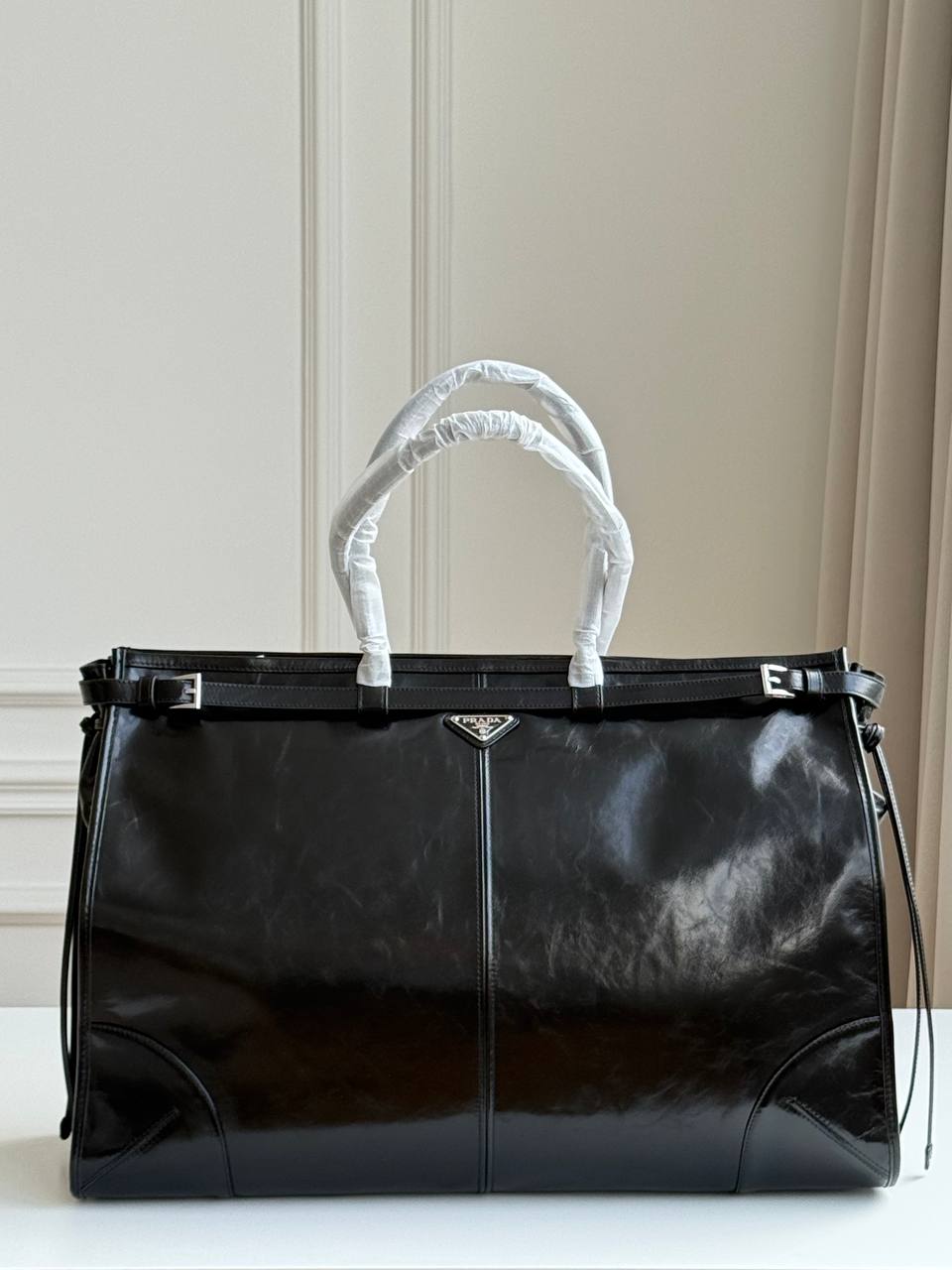 Prada Bonnie Leather Tote Bag