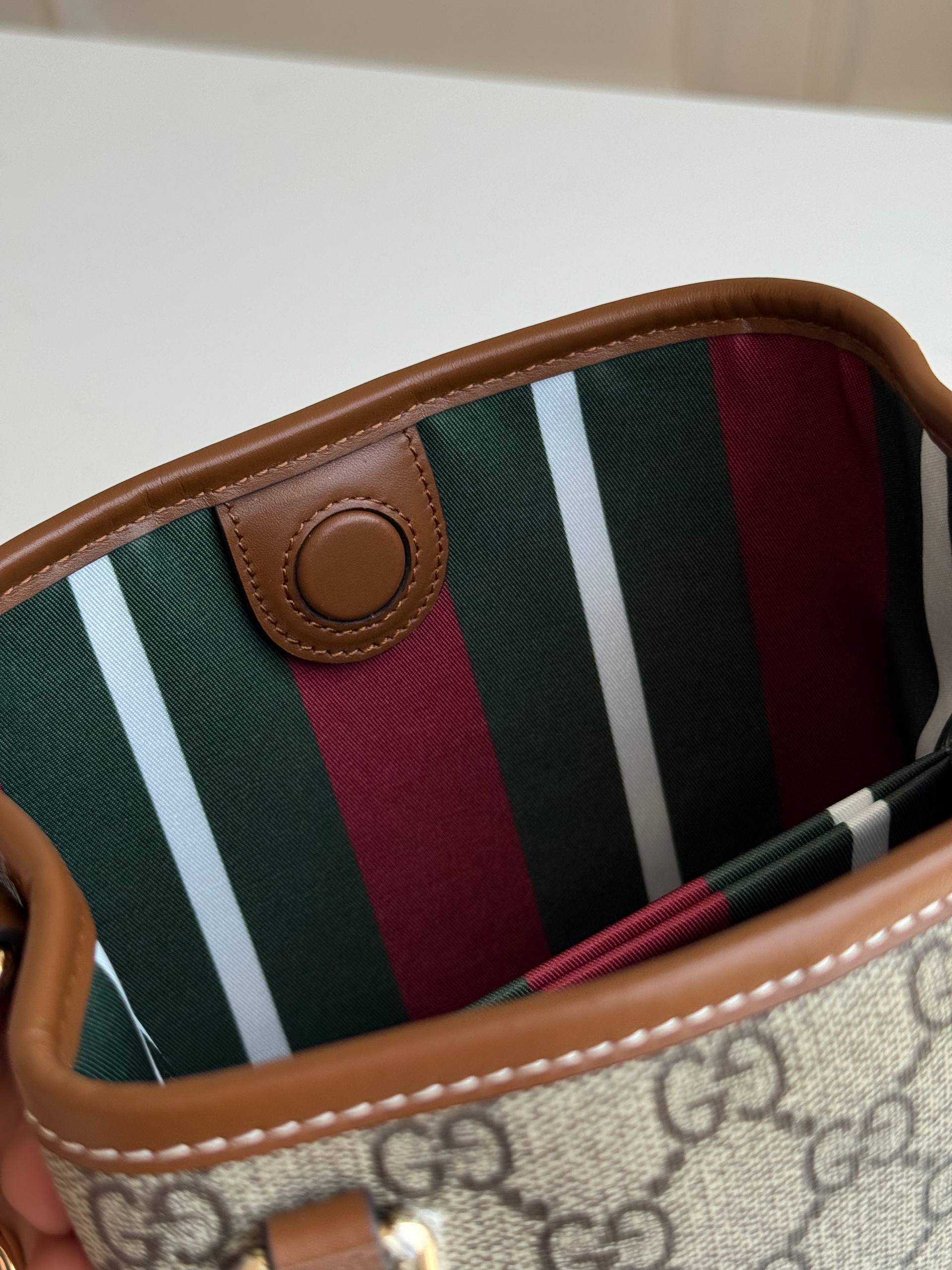 Gucci GG Emblem Bucket Bag