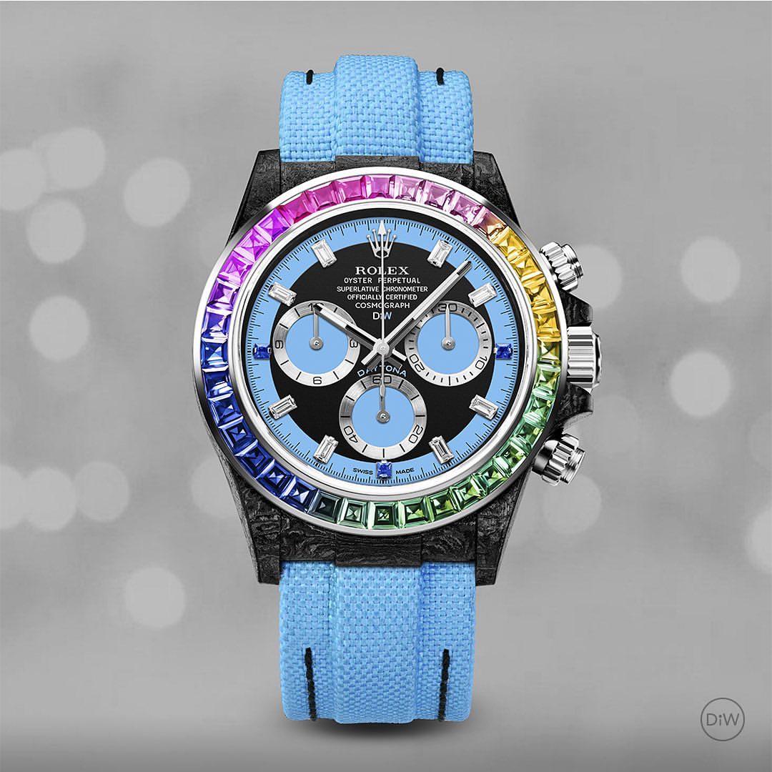 DiW Rolex Daytona RAINBOW BLUE【1:1 Replica】