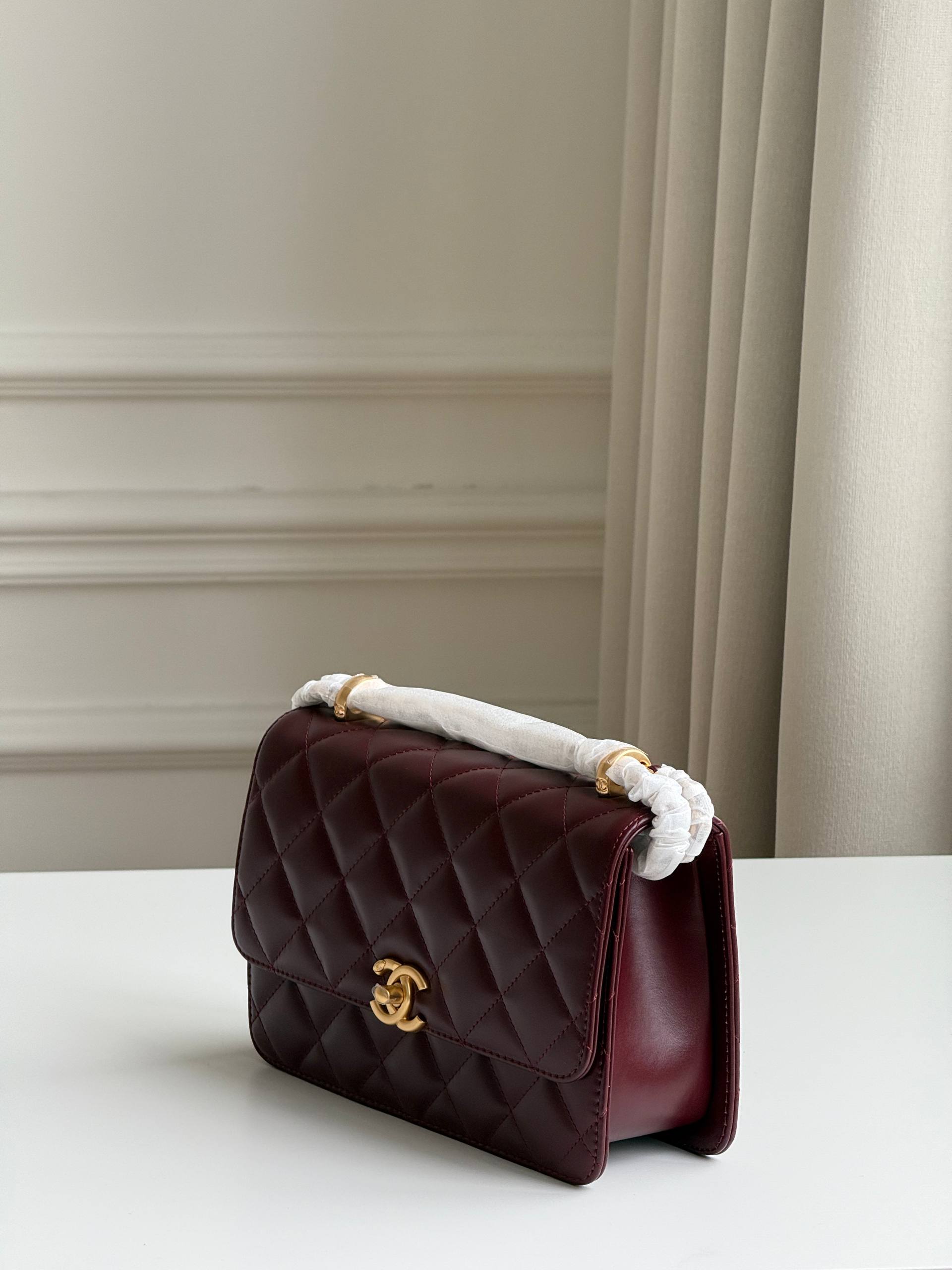 Chanel Burgundy Flap Bag
