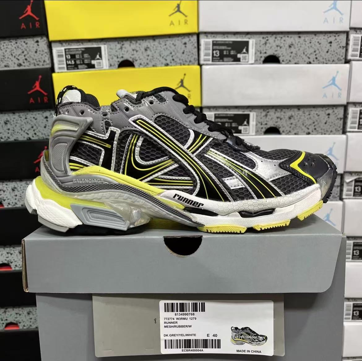 Balenciaga Runner Sneaker 'Worn-Out - Grey Yellow White' Balenciaga /  sneakers /  Balenciaga Runner