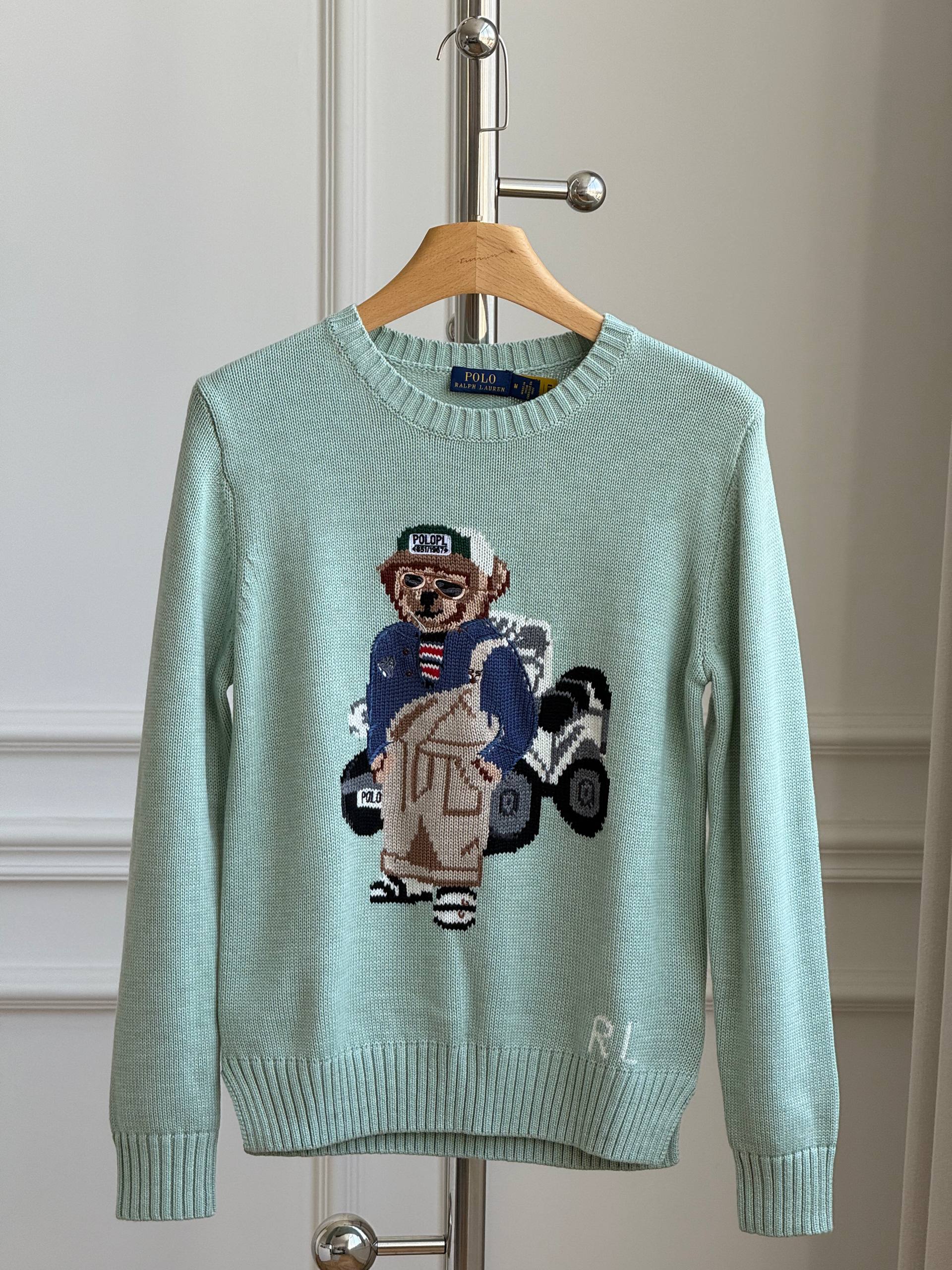Polo Ralph Lauren Racing Driver Polo Bear Crewneck Sweater