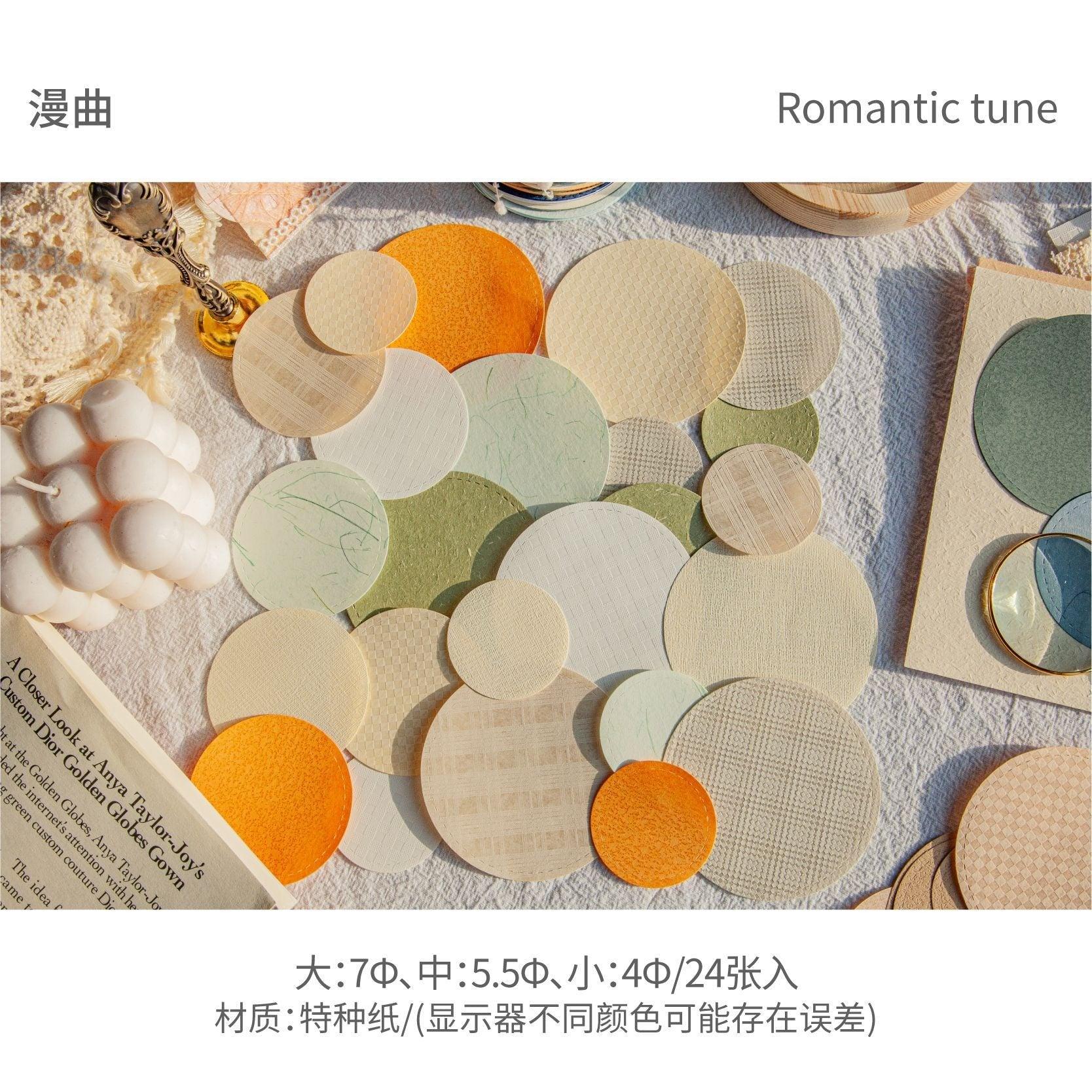 2128 Poetry Series Vegetable Round Sticky Notes Handbook