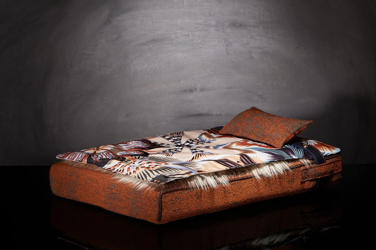 Lit pour chat « Inuit » orange automne