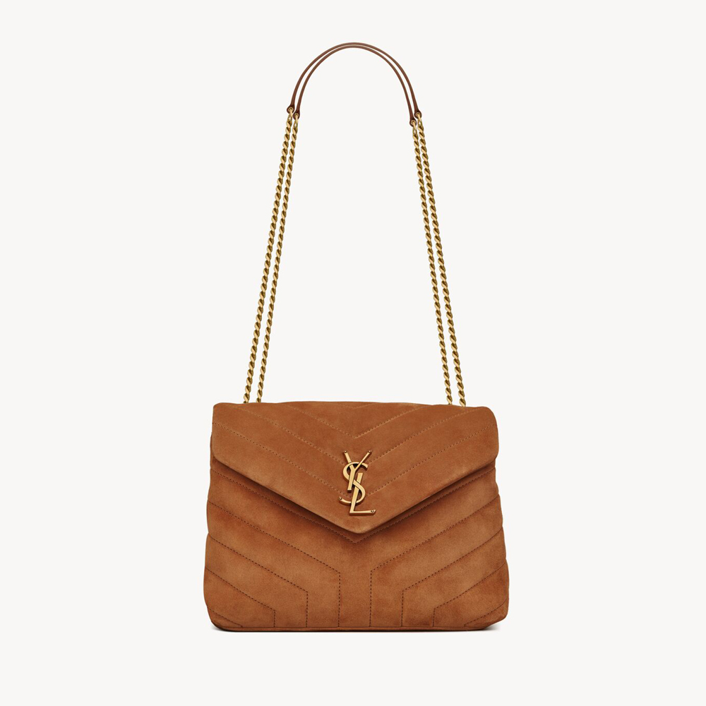 YSL LouLou Quilted Suede Bag