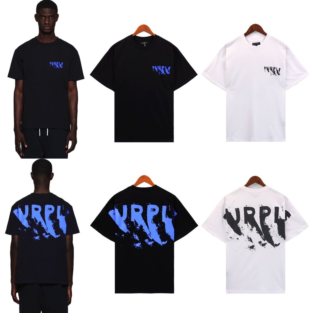 Funny logo printed double yarn tshirt