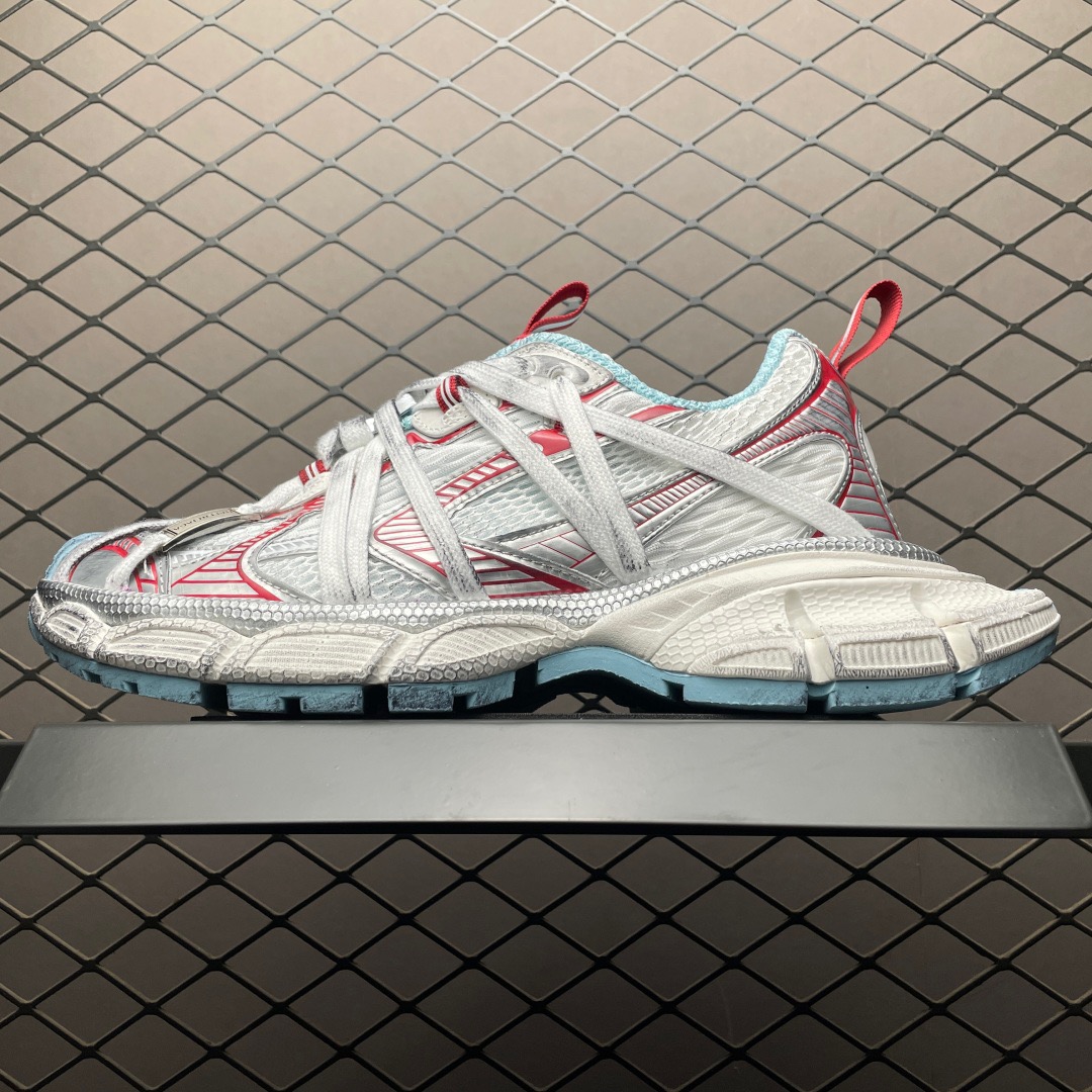 balenciaga 3xl extreme laces VG white and red shoes