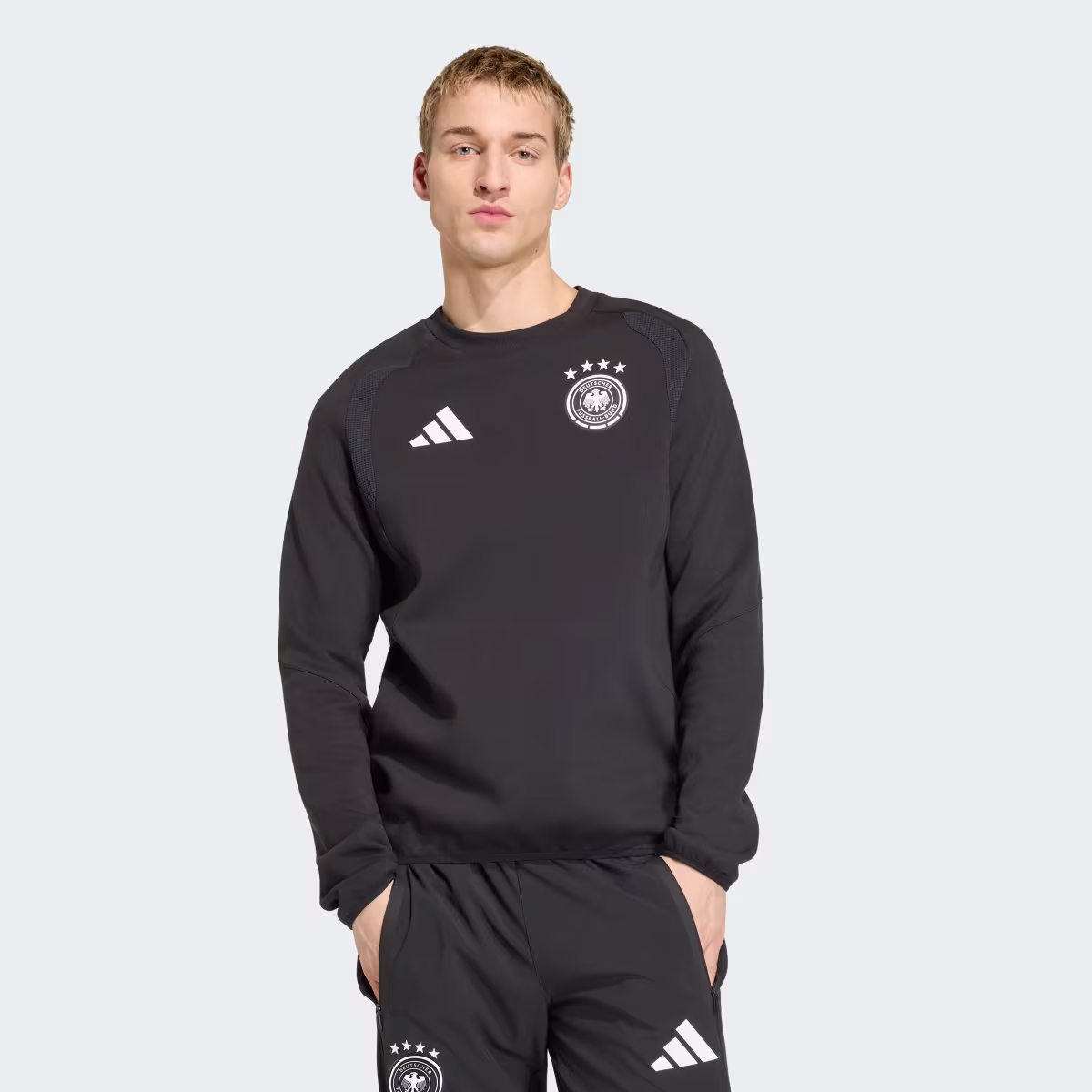 Deutschland Tiro Travel Sweatshirt, Rundhalsausschnitt