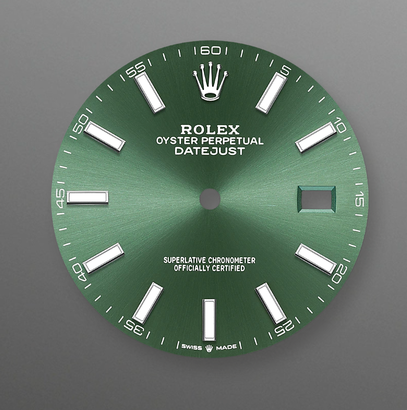 Rolex Datejust 41 Green Dial Oystersteel and White Gold Men's Watch 126334【1:1 Replica】