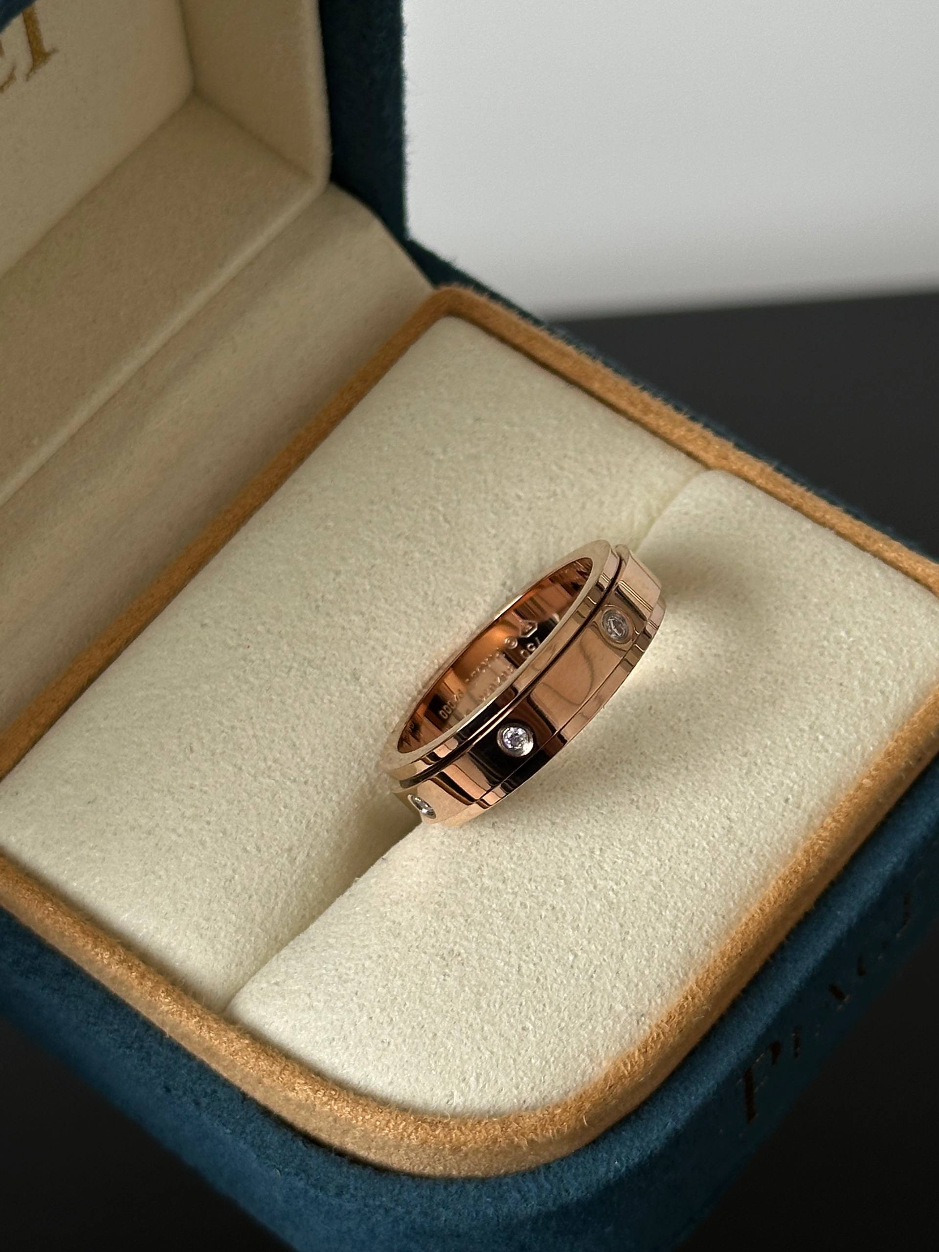 Piaget Possession Rose Gold Diamond Spinning Ring