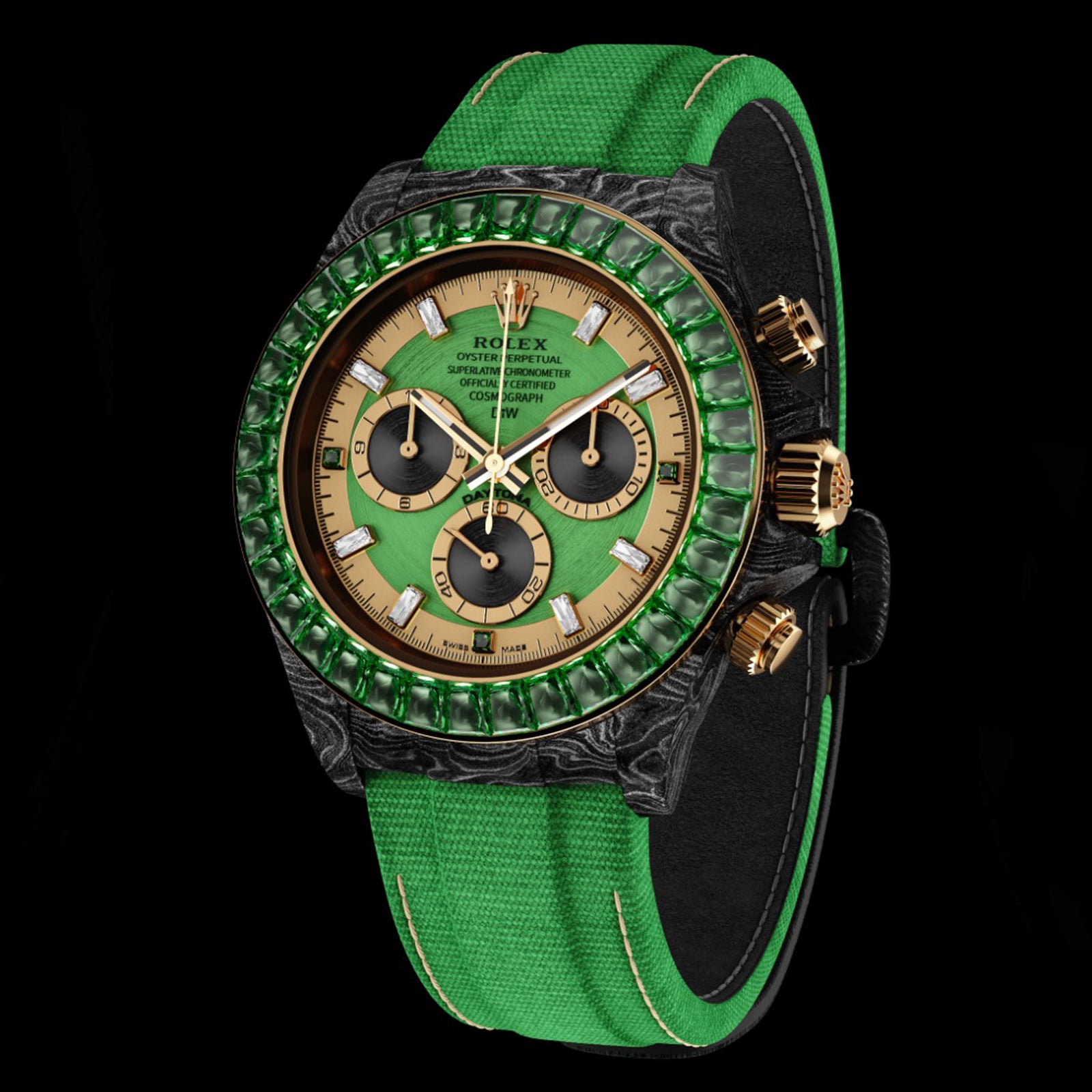 Rolex DiW Daytona RAINBOW EMERALD【1:1 Replica】