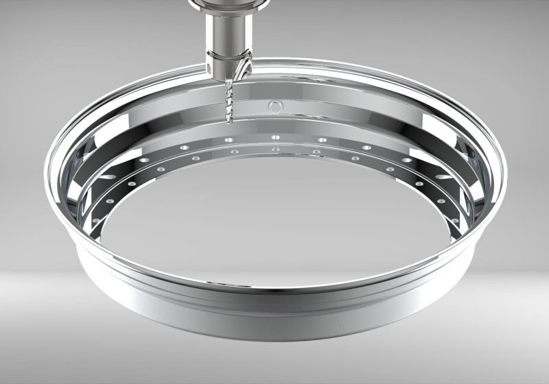 Custom 22 Inch Step Outer lip Straight Flange