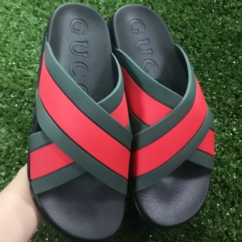 Gucci X Classic Tape Slide Black Color