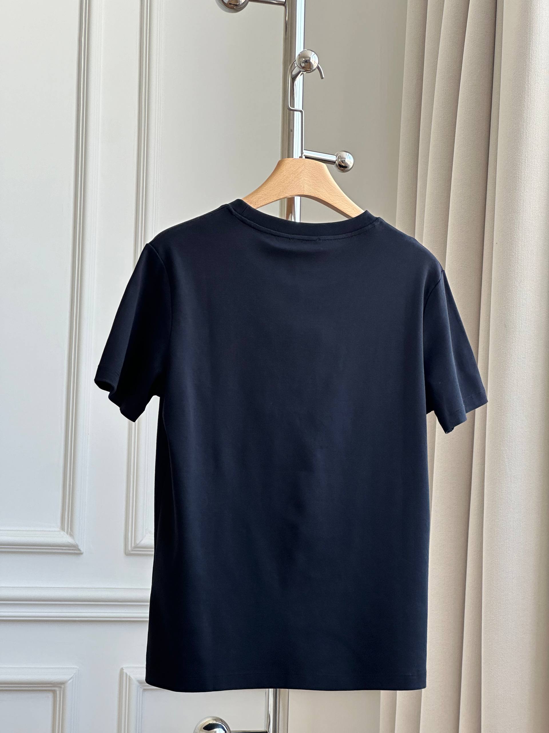Chanel Interlocking CC Towel Embroidery Cotton T-Shirt