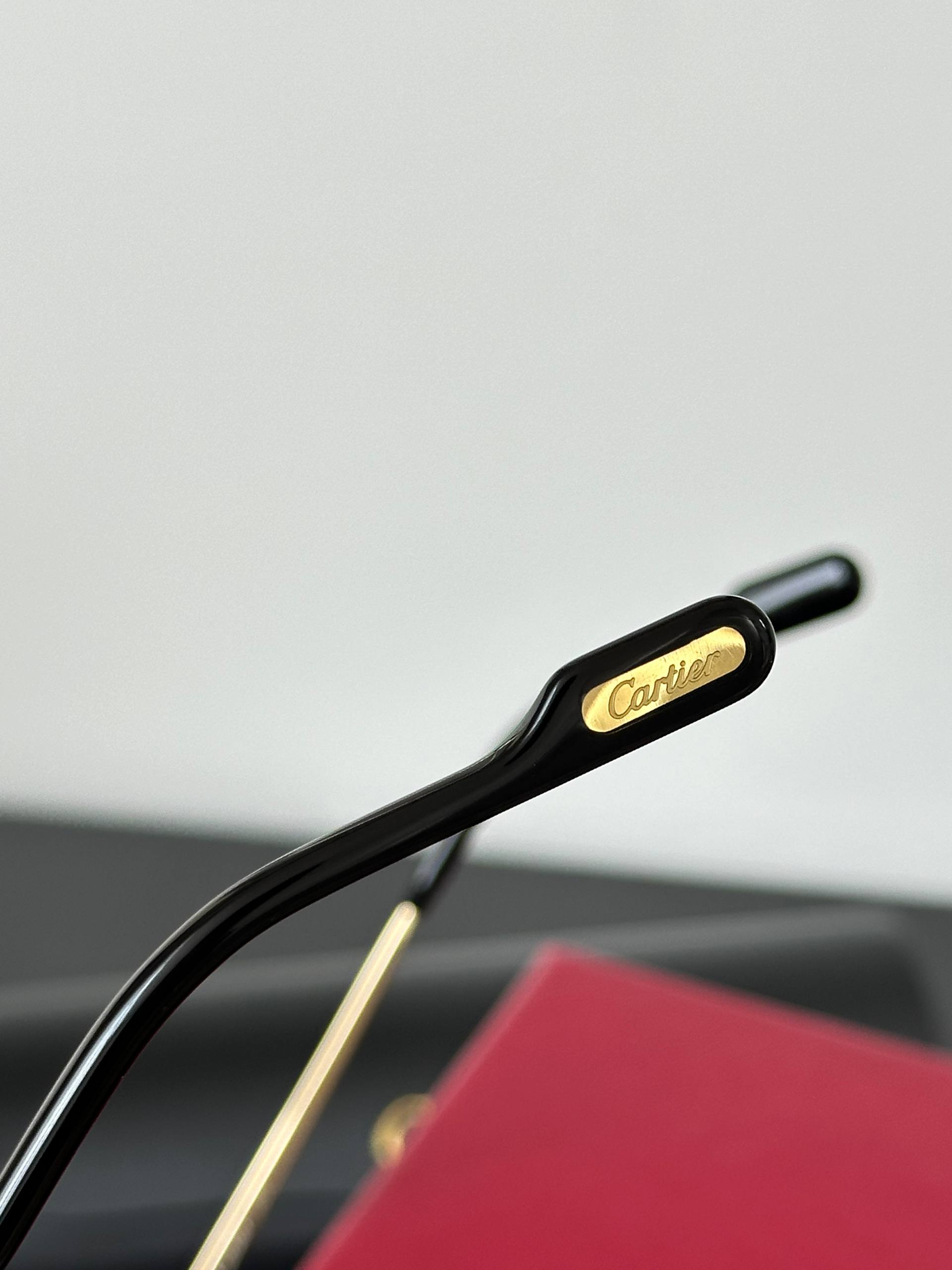 Cartier Panthère Rimless Square Sunglasses