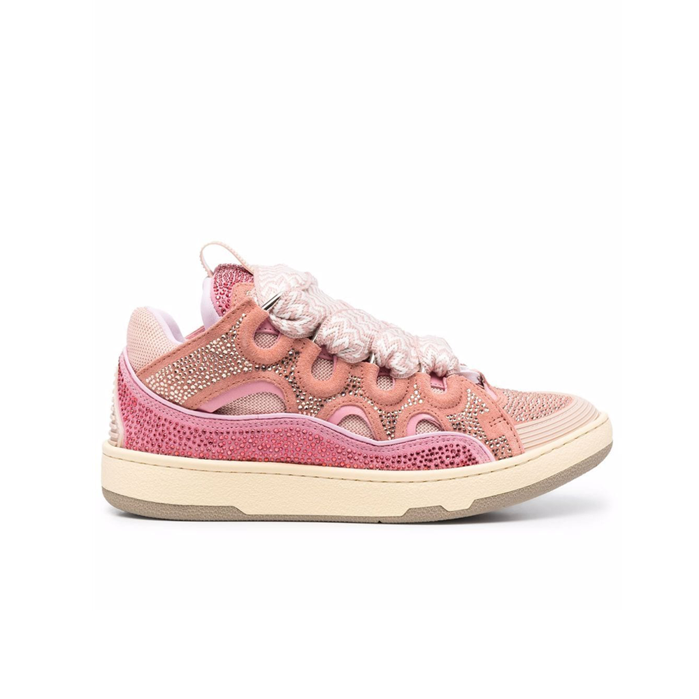 Lanvin LEATHER CURB SNEAKERS