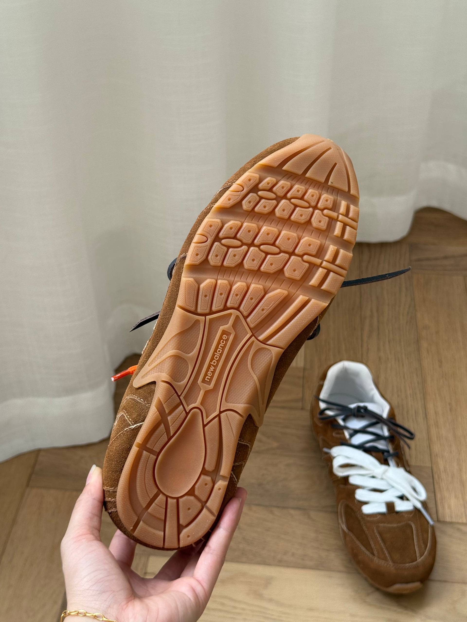 New Balance 530 brown coffee suede running shoes