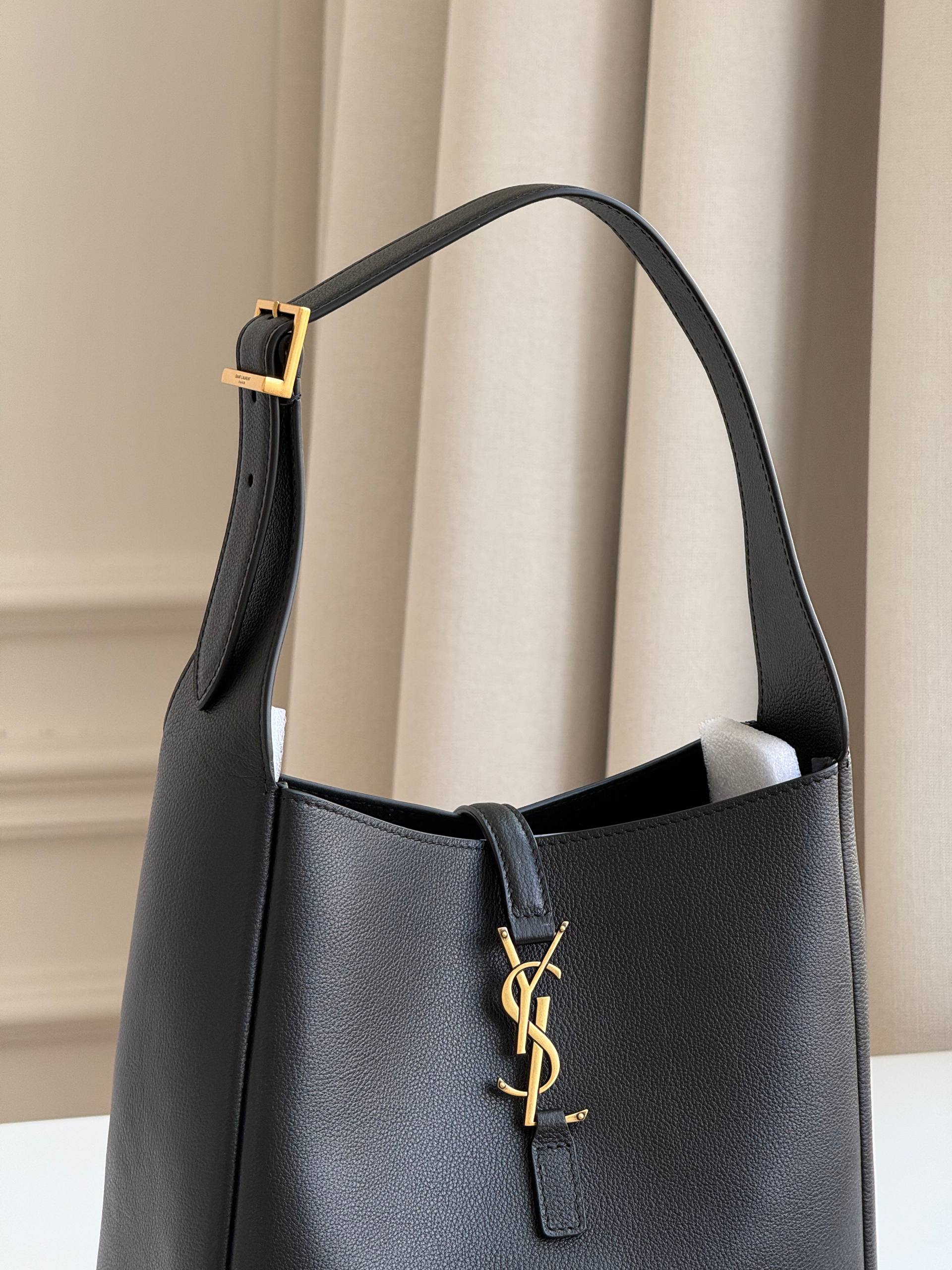 YSL Le 37 Black Bucket Bag
