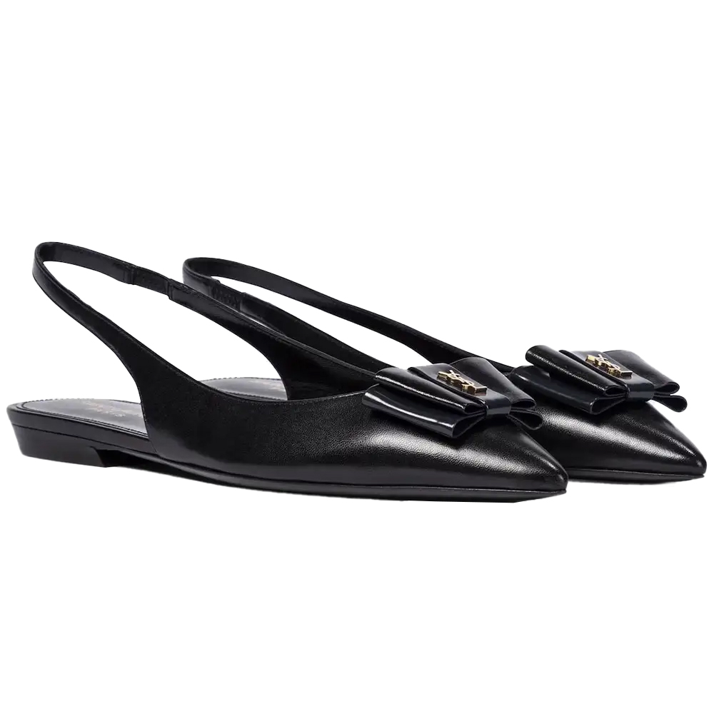 Saint Laurent Bow Slingback Flats