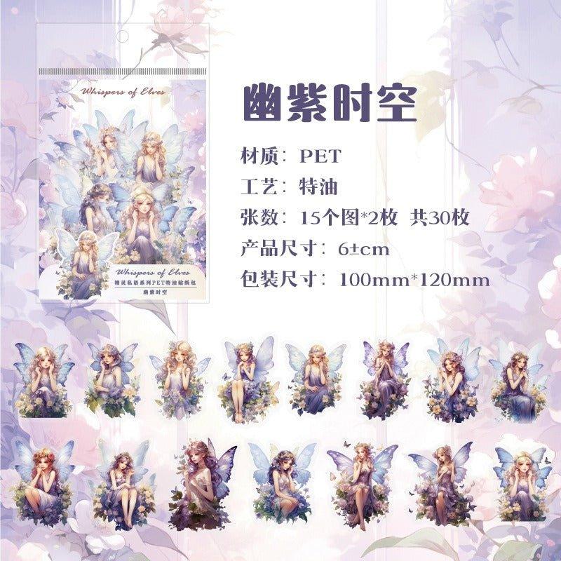 1136 PET Special Oil Sticker Pack Elf Whispering Series