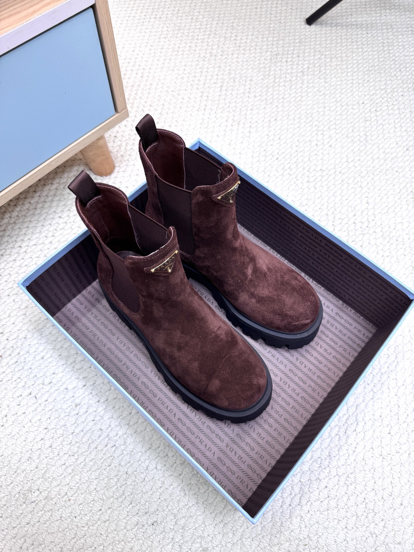 Prada Platform Ankle Boots