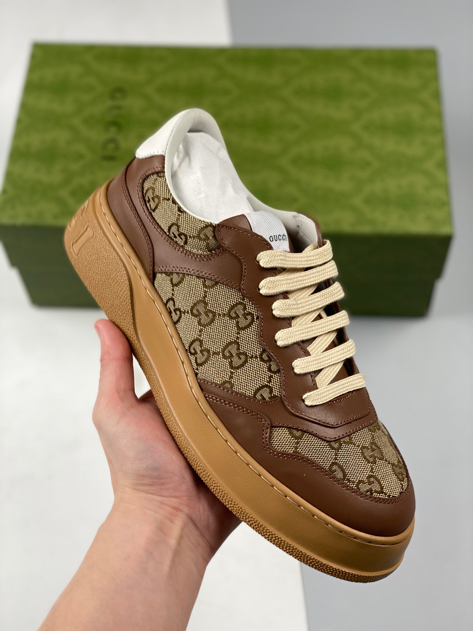 Gucci Screener GG Sneaker Brown