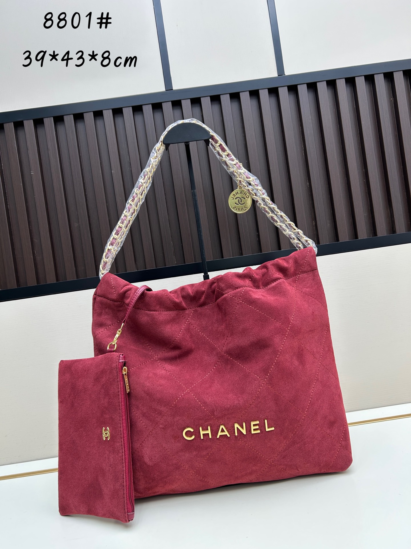 Suede 22 Shopping Bag