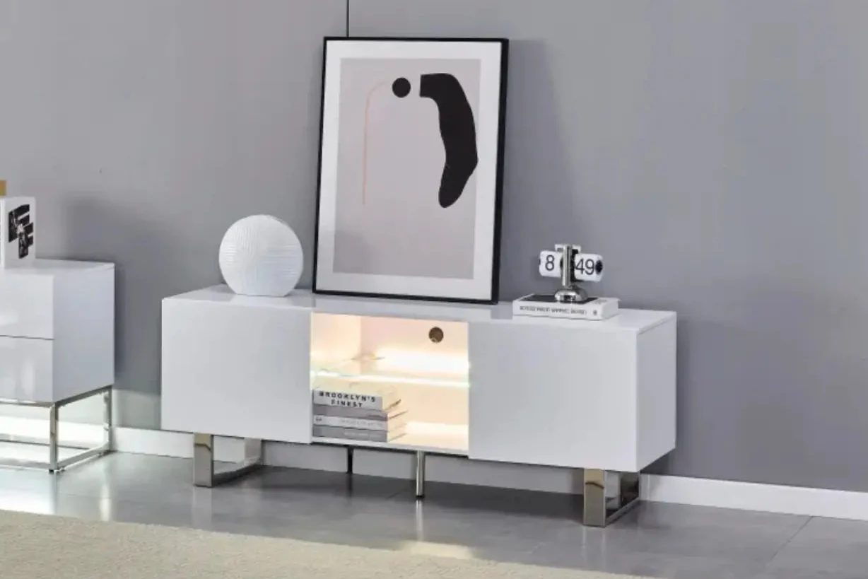 Alya - Meuble TV avec rangement - 150 x 40cm