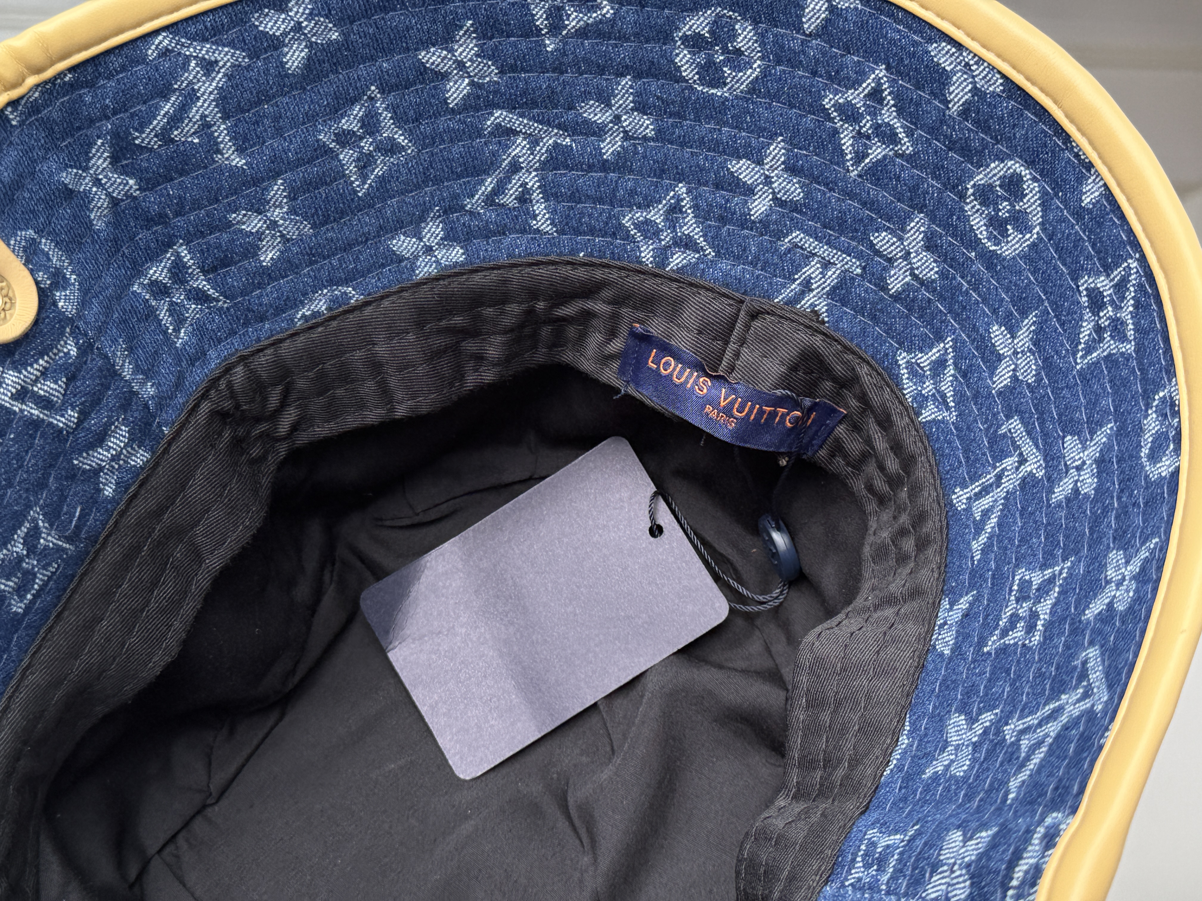 Louis Vuitton Blue Denim Monogram Bucket Hat