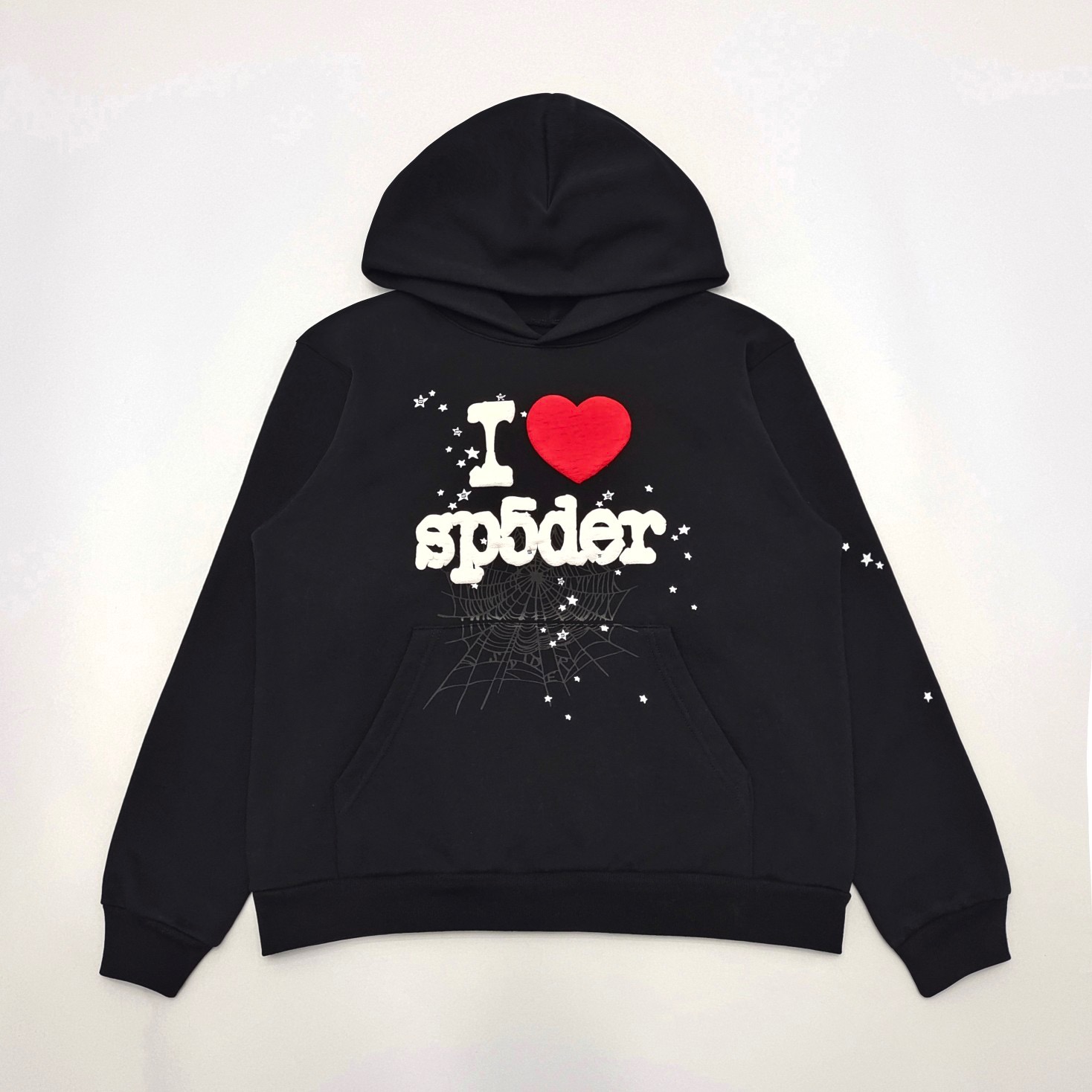 1:1 Best Quality Love Heart Hoodie Black