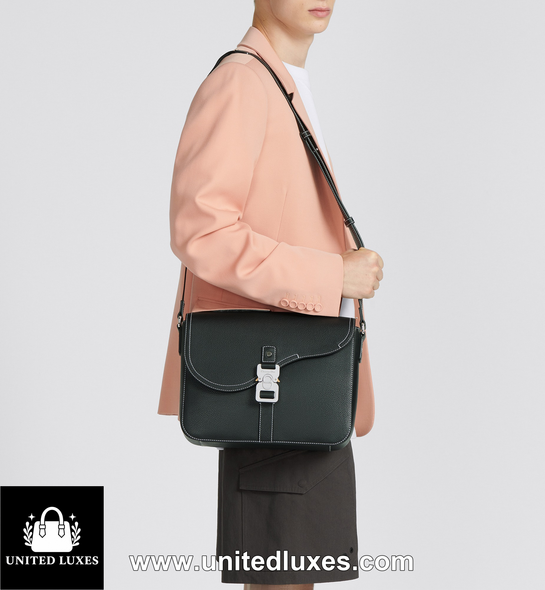 Replica Medium Saddle Messenger Bag with Flap
